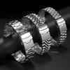 Solidna Stalowa Bransoleta do Zegarka Seiko Luksusowa z Zakrzywionym Końcem Pasek do Zegarka Oyster 20mm 22mm Pasek do Zegarka Jubilee Akcesorium