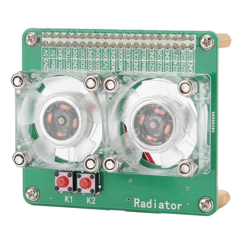 Kühlgebläse-Modul Dual-Kühler Erweiterungsplatine Computerzubehör für Raspberry Pi