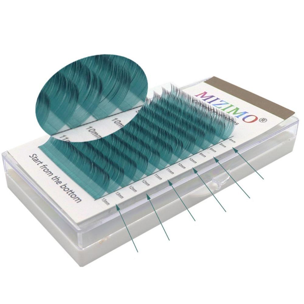 

12 rows/set C/D False Lashes 8-13mm Faux eyelash extensions Individual Colored Lashes Women Curl: C-Style 4