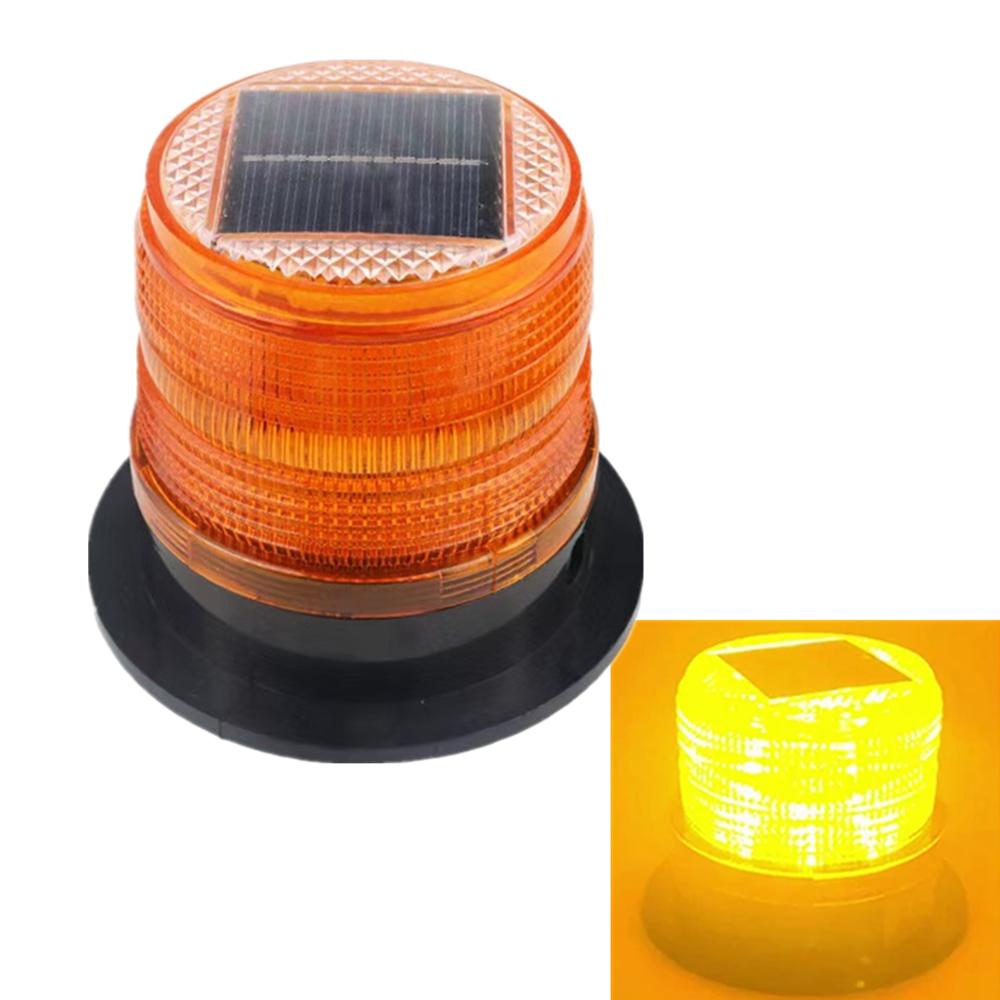 Solar Powered Strobe Warning Light Car Roof Magnet LED Strobe Light Beacon Light Led Flashing for Car Lorry Truck Accessory