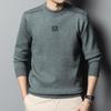 New Knitted Sweater Men's Anti-Pilling, Long Sleeve Crew Neck Bottom Shirt Autumn and Winter Casual Knitted Pullover