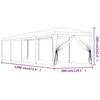 Vidaxl Namiot Z 10 Ścianami Z Siatki, Niebieski, 3X12 M, Hdpe
