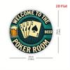 Poker & Beer Room Sign. Ace of Spades & Mug Design for Man Cave, Bar or Game Room.