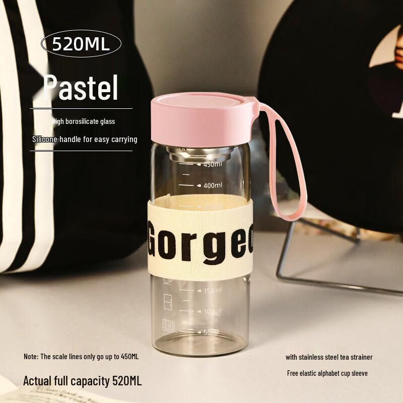 Portable High Borosilicate Glass Measuring Mug