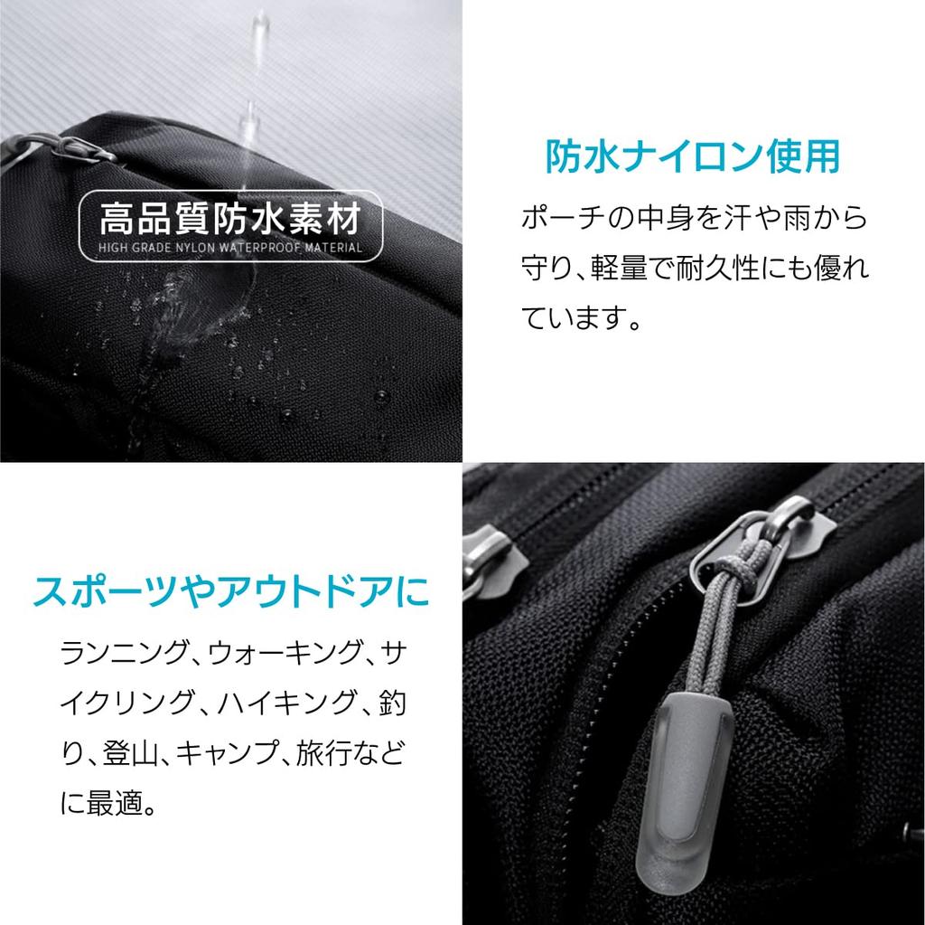 ENN LLC Adjustable Waist Pouch Bag for Men and Women (Black)