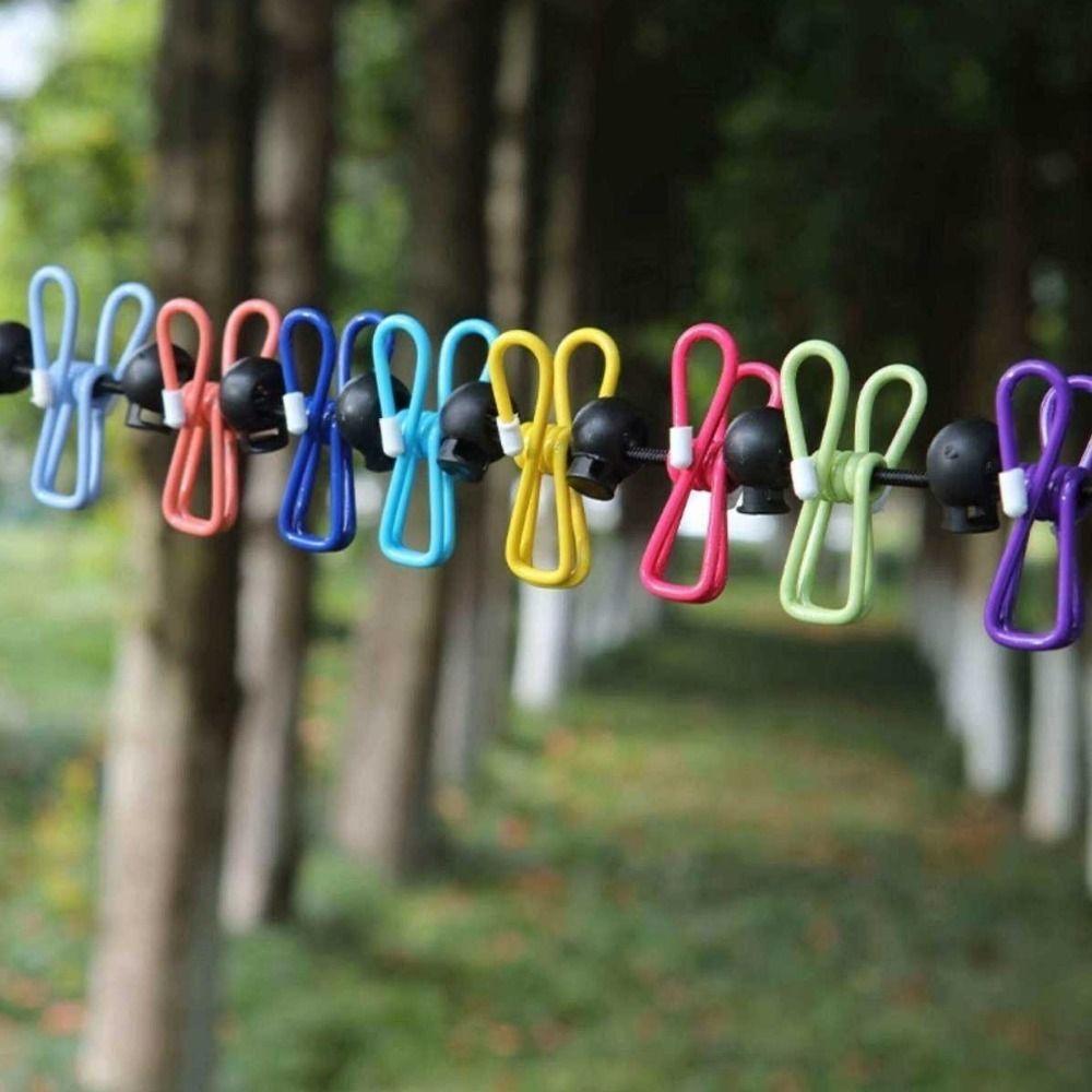 1.8 M Retractable Clothesline Elastic Stretch Elastic Clothes Drying Rack Travel