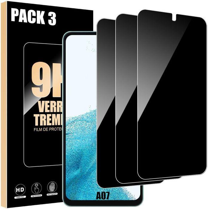 Verres Trempés - BOOLING - Samsung Galaxy A07 - Antichoc - Anti-Rayures - 3 pièces