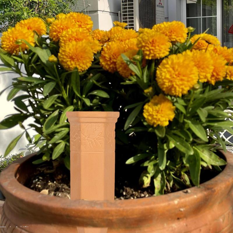 

4pcs Plant Watering Device Clay Watering Spikes Automatic Plant Watering System Cone Shaped Self Flower Pot Plant Watering Spike CHINA