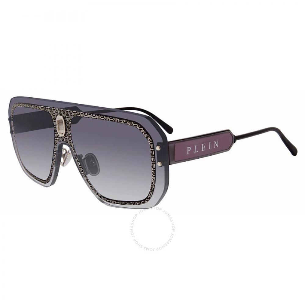 

Philipp Plein Grey Gradient Shield Unisex Sunglasses SPP050 0541 99