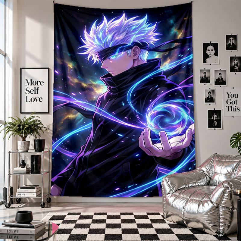 Wall TapestryJujutsu Kaisen Art Hanging Cloth Decorative Background Cover for Room Decoration