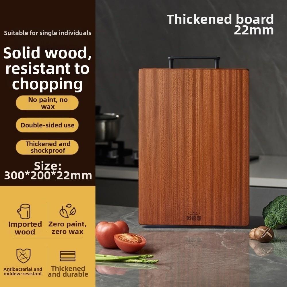 

Antibacterial Wooden Cutting Board Mildew Proof Double Sided Cutting Board Mats No Wax Non Slip Vegetable Cutting Board