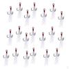 20 Pcs Fishing Hooks With Luminous Feather For Making