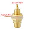 10pcs Gold Plated RCA Jack Terminal Female Socket HIFI Audio Connector (White)