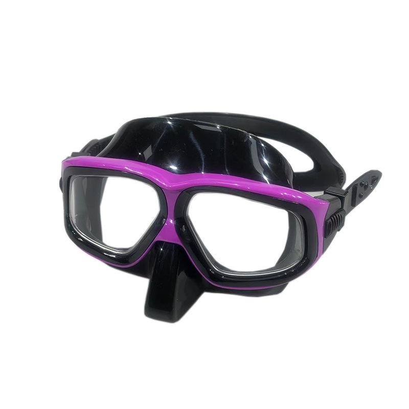Free Anti-fog Diving Goggles Transparent Silicone Snorkeling Mask
