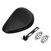 Motorcycle Black Spring Solo Seat + 3" Spring Mount Bracket Kit For Harley 48 Sportster XL883 1200 Bobber Chopper