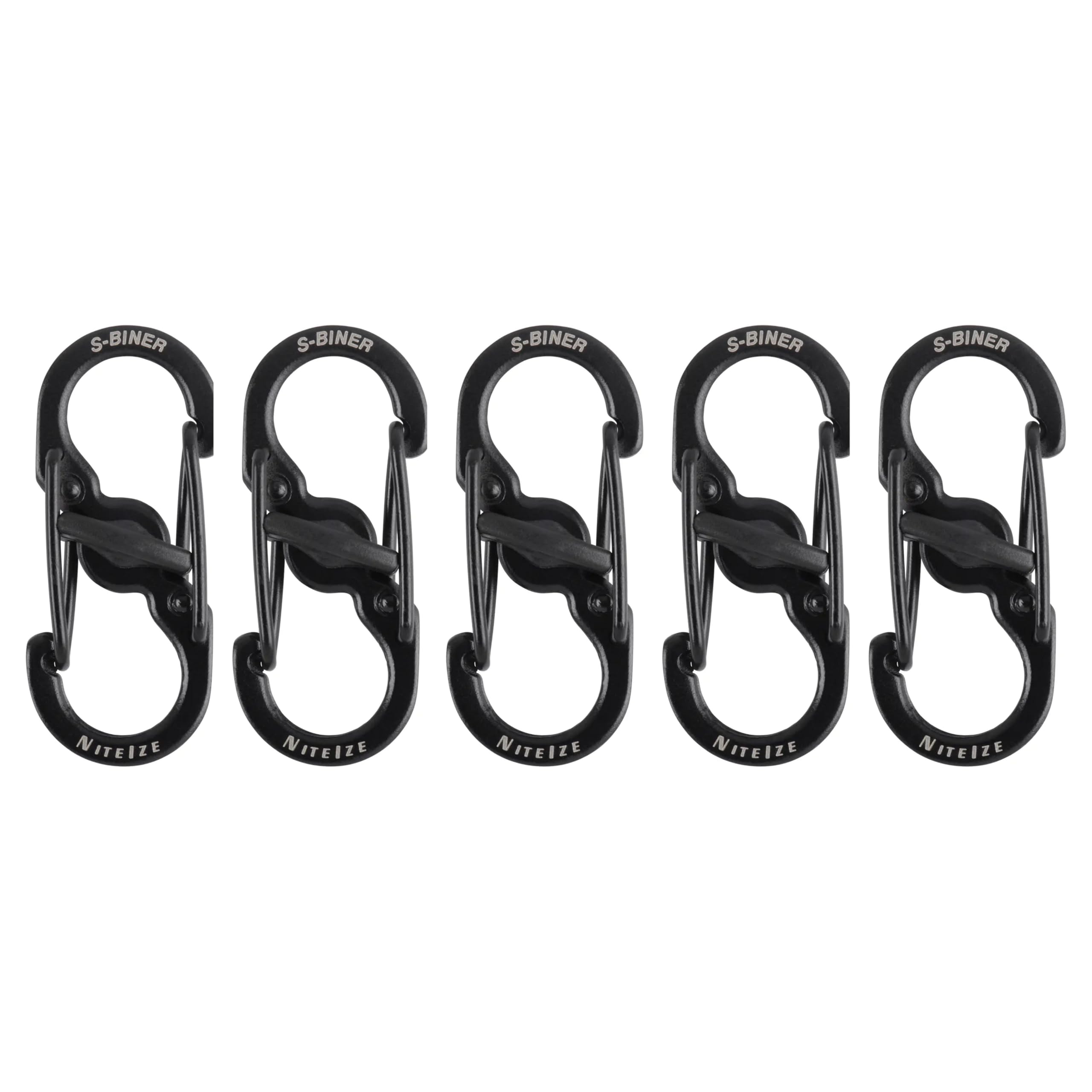 NITEIZE Карабин Microlock Черный 5 шт. чёрный