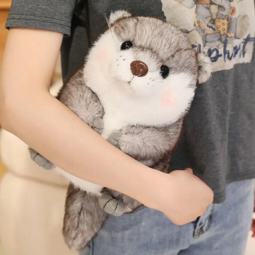 Chubby Face Plush Otter Dolls PP Cotton Animals Stuffed Toys Cute Otter Plush Toys  Christmas