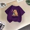 Children's Casual Short-sleeved T-shirt, Summer Boys' And Girls' Cute Capri Blouse