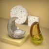 Poppy DIY Half-Moon Epoxy Resin Candle Holder Mold Ornament