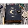 Handmade Leather journal antique deckle edge vintage paper traveling sketchbook