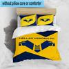 3PCS Hellas-Verona Crest Bedding Set,Including 1pc Duvet Cover And 2pcs Pillowcases Perfect for Bedroom, Dormitory, Fan Christmas Gift
