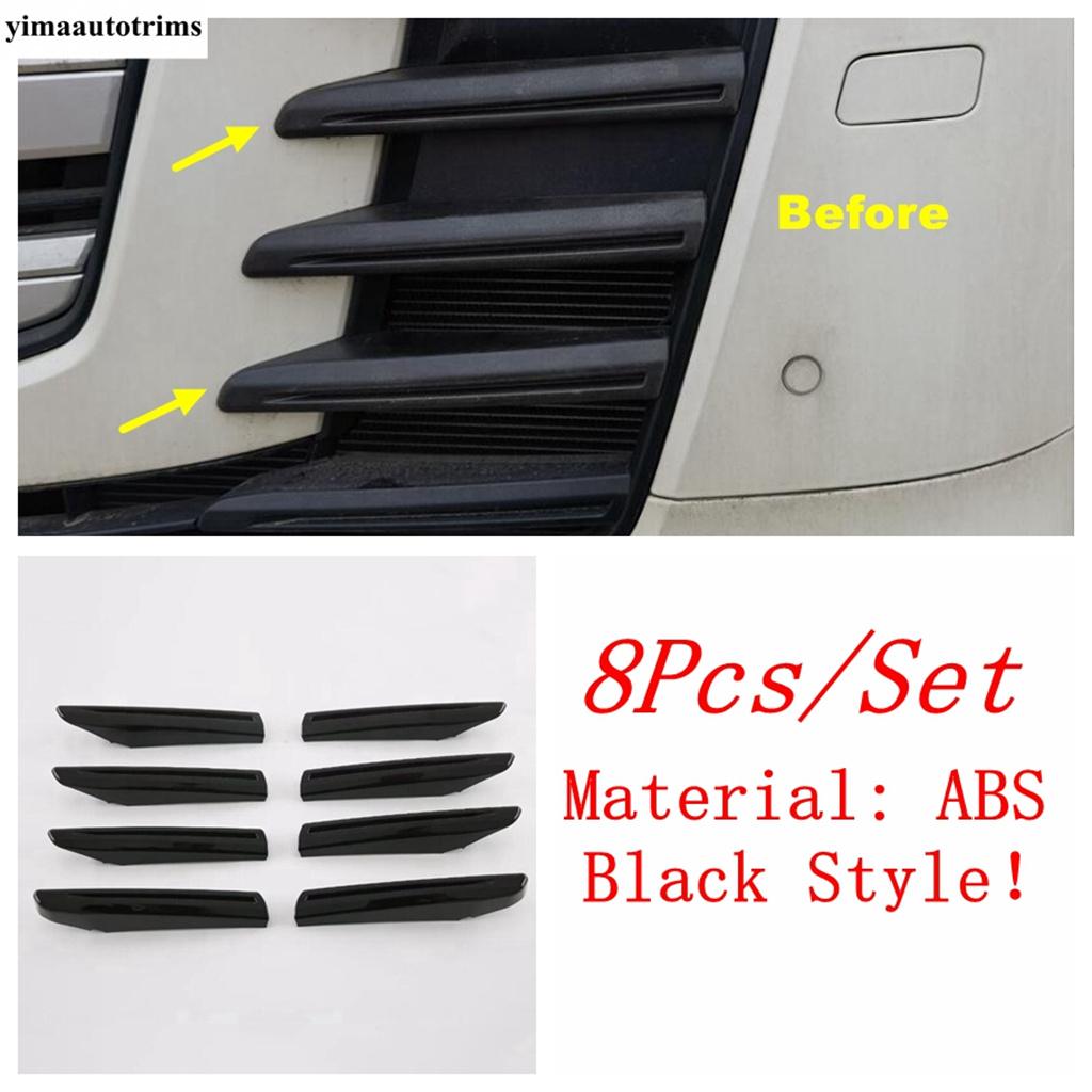 Auto Front Stoßstange Mitte Netz Gitter Streifen Dekoration Sequ Abdeckung Zierleiste Zubehör für Toyota Land Cruiser 300 LC300 - 2025