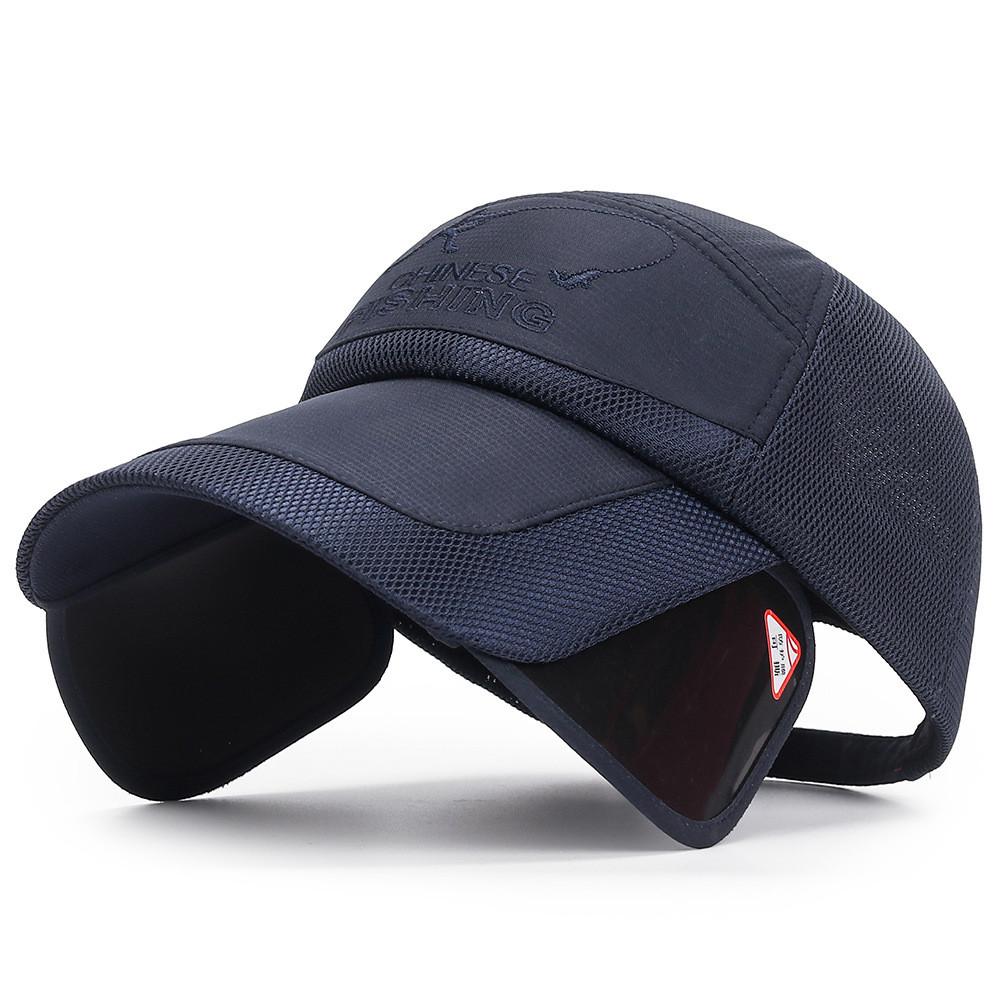 Letters Hats Embroidery Uv Sun Protection Summer Outdoor Sports Gift Fishing