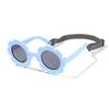 New Bendable Polarized Sunglasses with Strap for Newborn Baby Girls Boys 0-24 Months Flower Design
