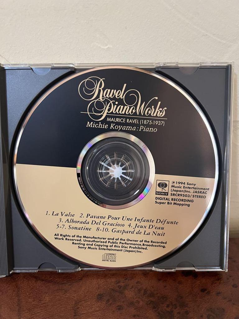 [USED] CD with obi. Michie Koyama / Ravel Piano Works SRCR-9503 Sony
