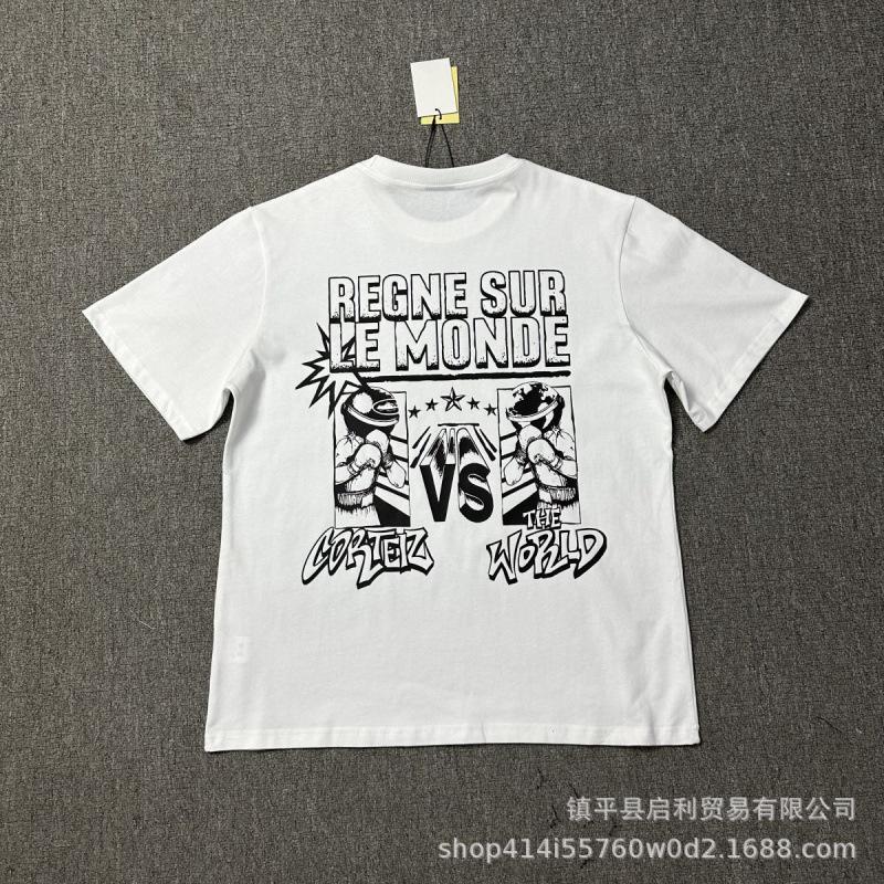 New High Street Corteiz Alcatraz Fun Letter Print Men's and Women's Casual Short Sleeve T-Shirt