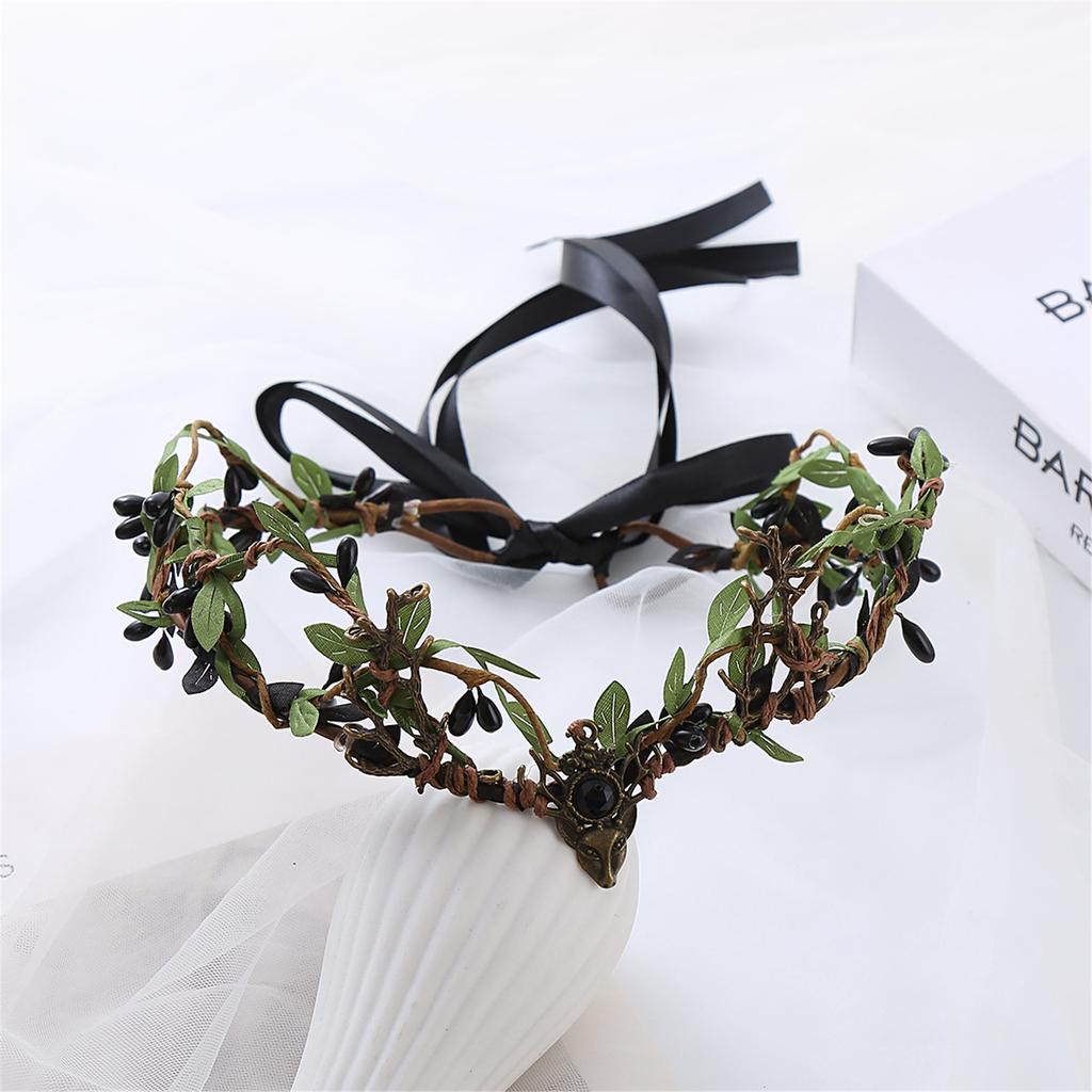 Elegantes Blätterform Haarband Böhmischer Stil Stirnband für Mädchen Trendiges Modelshow-Auftritte Hochzeitsfeier Schmuck