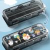 Large Capacity Stationery Storage Box Space-Saving Sketch Pen Bag Transparent Pencil Case  School