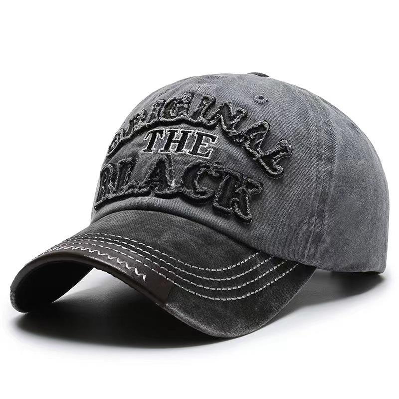 Hat Men's Washed Denim Cap Korean Version Outdoor Sunscreen Casual Versatile Street Spring and Autumn Shade Baseball Cap