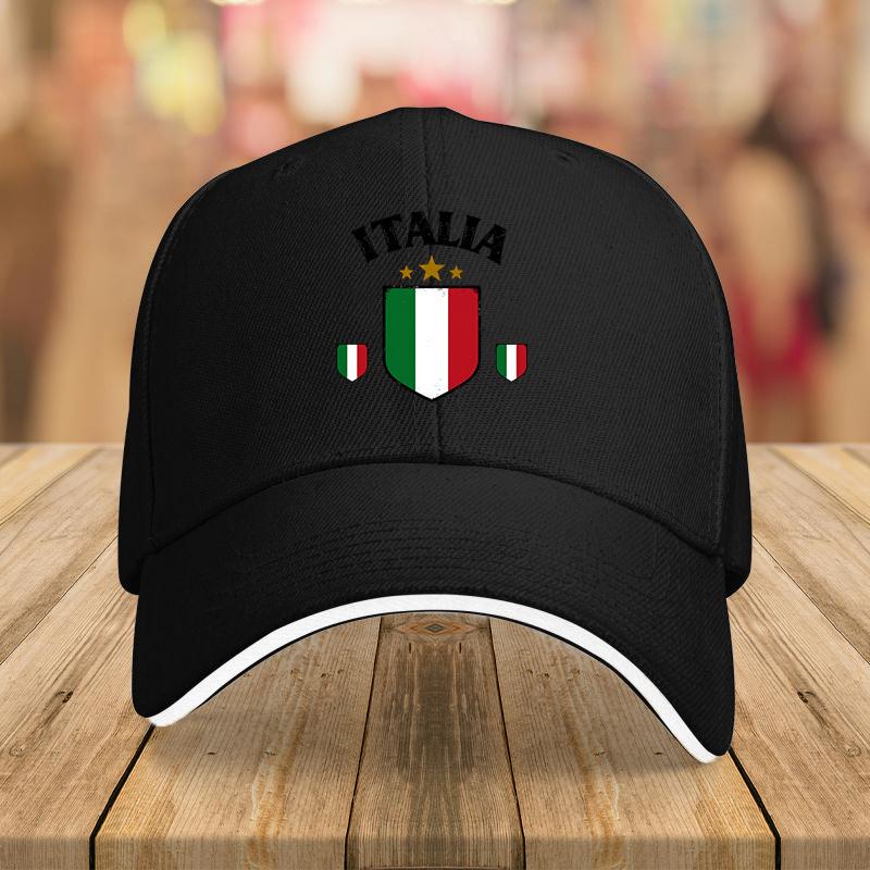 1pc a Trendy Baseball Cap Featuring The Italian Flag Design Suitable for Outdoor Sports Printed Appropriate for Any Season