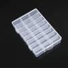 24-Compartment Transparent Storage Box for Buttons, Sewing Supplies, Jewelry Accessories Packaging and Storage