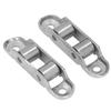4PCS Stainless Steel Pulley Double Drive Low Noise Rollers Sliding Door Window Fittings