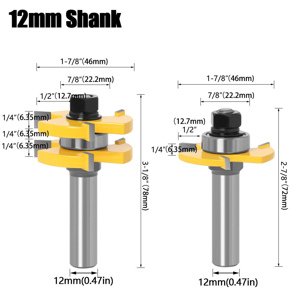 Woodworking Tenon Knife 3 Teeth T-shaped Tenon Knife Floor Knife Puzzle Knife 8 Handle Puzzle Knife Floor Knife