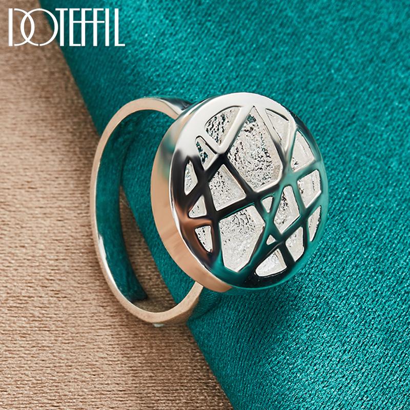 Bague ronde entrelacée en argent sterling 925, bijoux de mariage à la mode