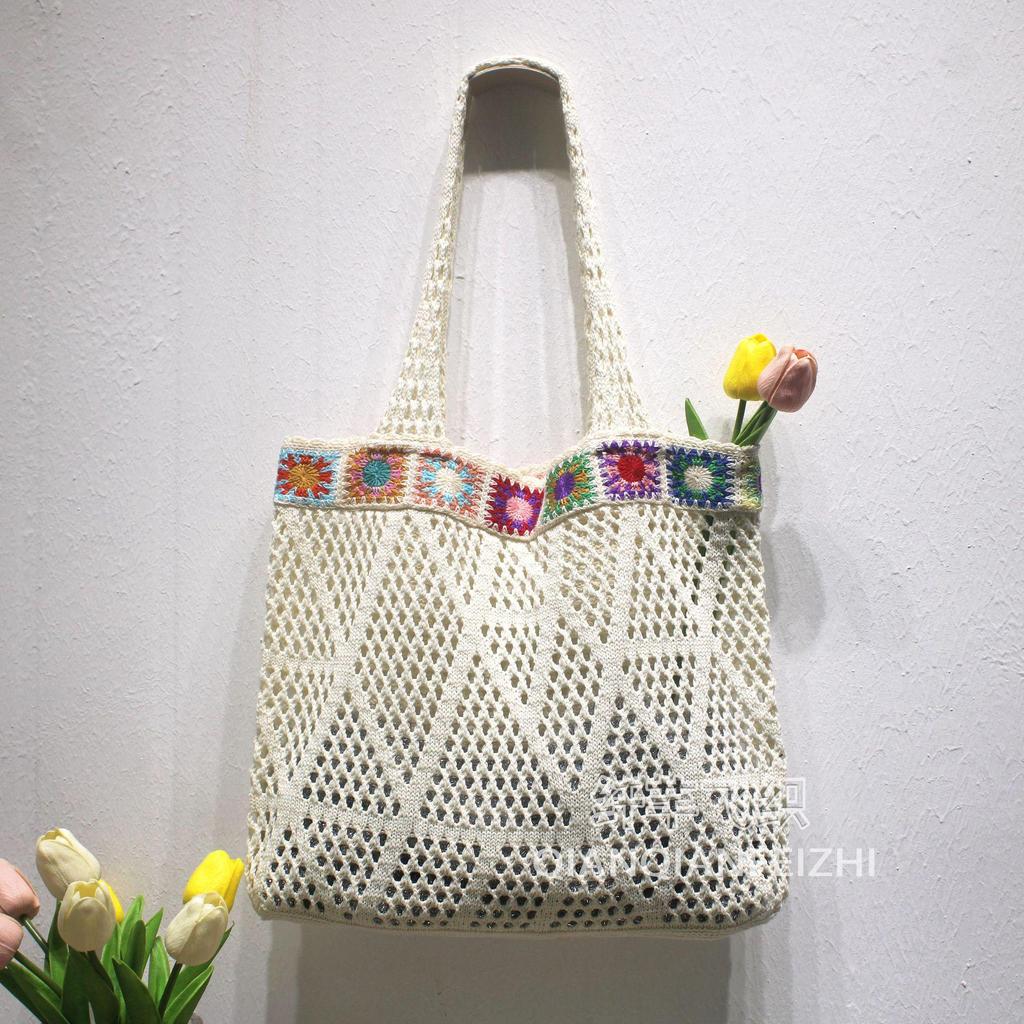 2025 Women's Summer Seaside Style Knitted Wool Bag