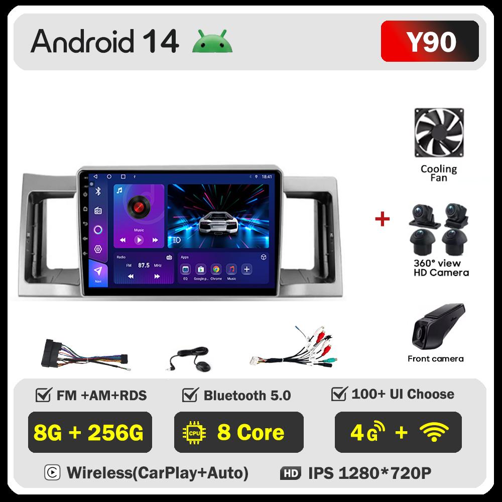 Car Video Player For Geely SC7 2011 -2015  Carplay Android 14 Auto Radio Intelligent System GPS Navigation Touch Screen 5G Wifi