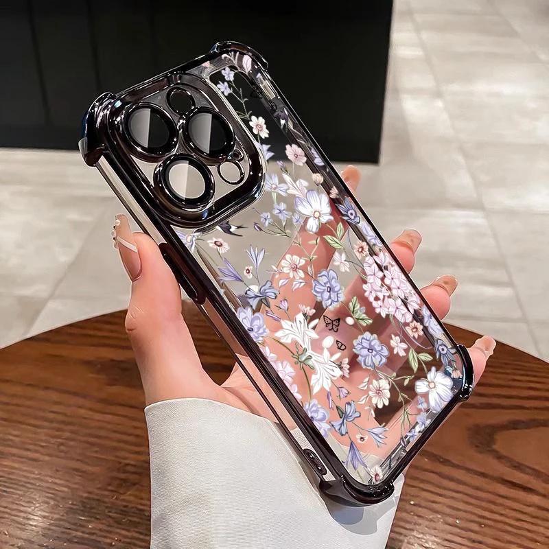 Phone Case For Honor 600 Lite 400 Pro X8D X6D X9B X7A X6A X8B X8 Magic 7 Lite Vintage Soft Violet Flowers Cover Air Bag