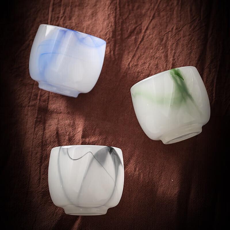 Chaxun Dehua Carved Jade Porcelain Gongfu Tasting Cup