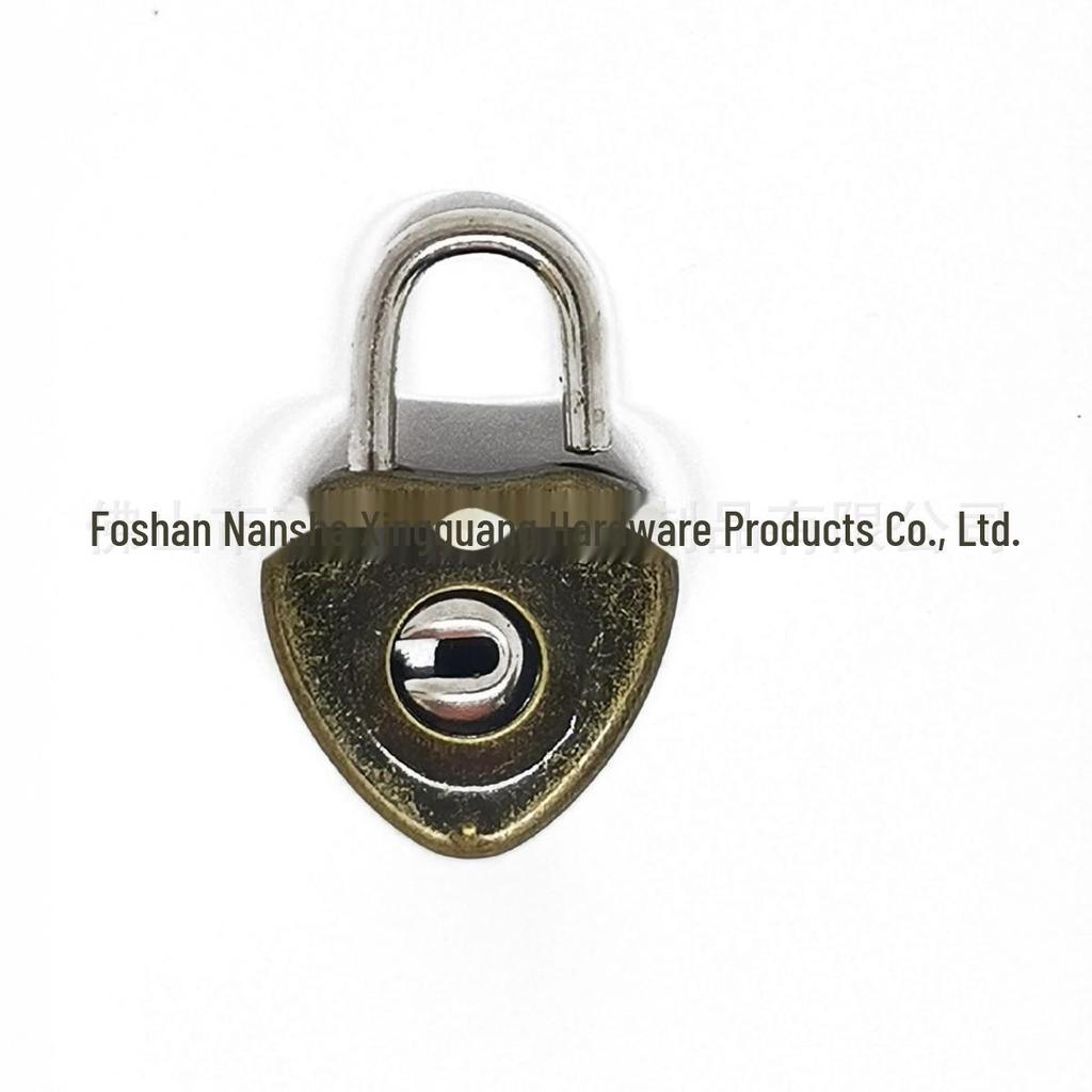 Simple & Stylish Heart-Shaped Macaron Color Lock with Key - Jewelry Padlock