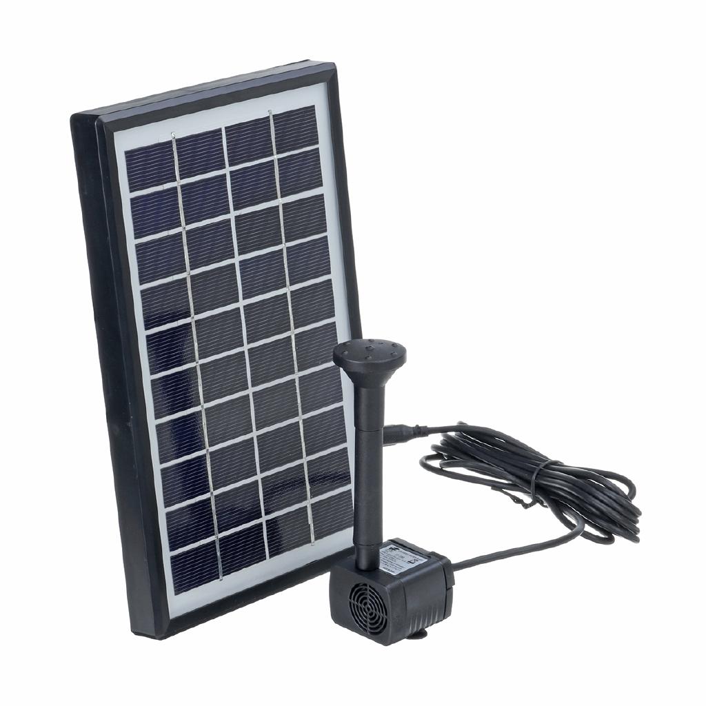 4W 380L/H Water Pump 10V Solar Power Floating Fountain Submersible Waterfall Water Fountain Solar Panel Set for Garden
