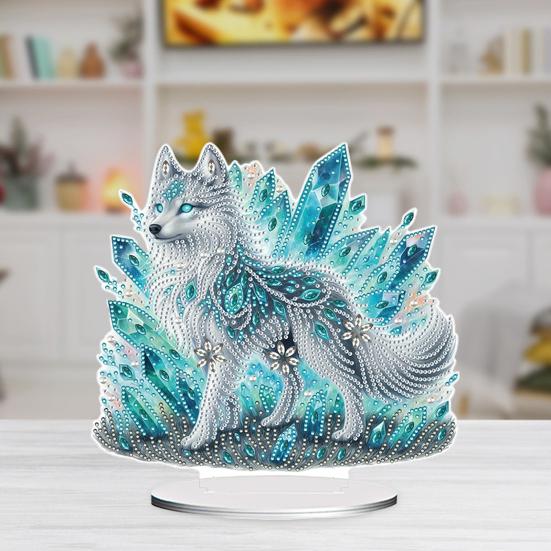 Rhinestone Art Ornament DIY Kit for Adults And Beginners Rhinestone Painting Set with Built-In Base Sparkling Creative DIY Home Decor