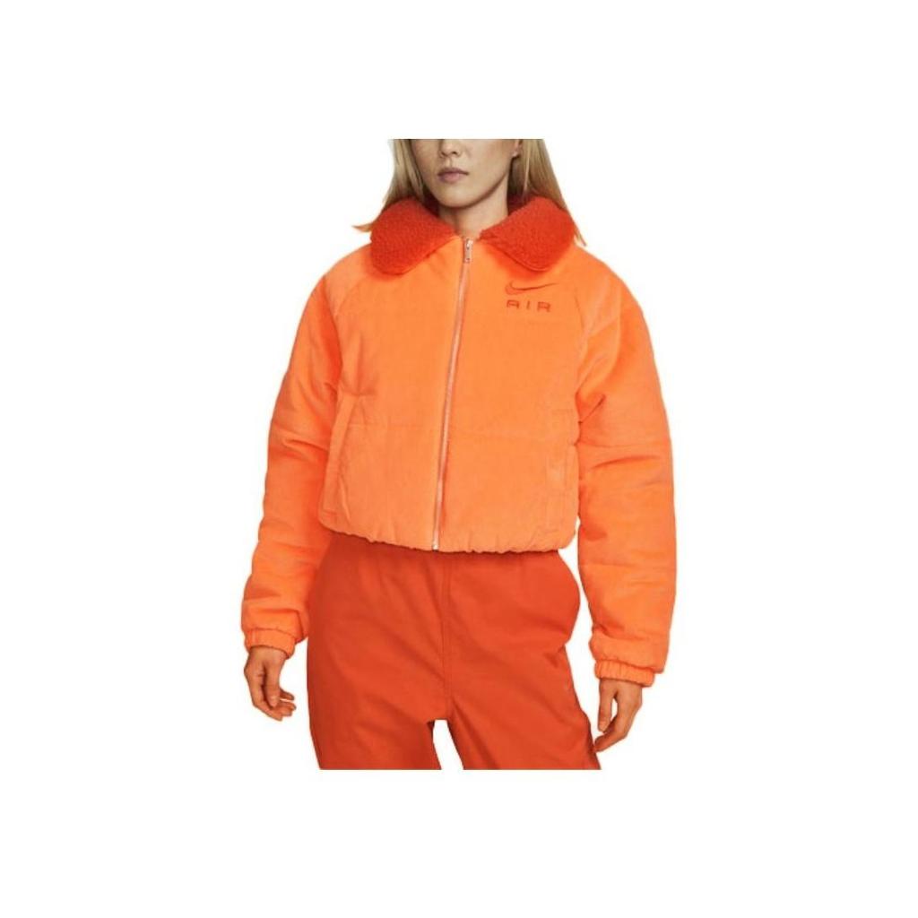 Nike Women's Therma-FIT Short Puffer Jacket Orange DQ6931-871