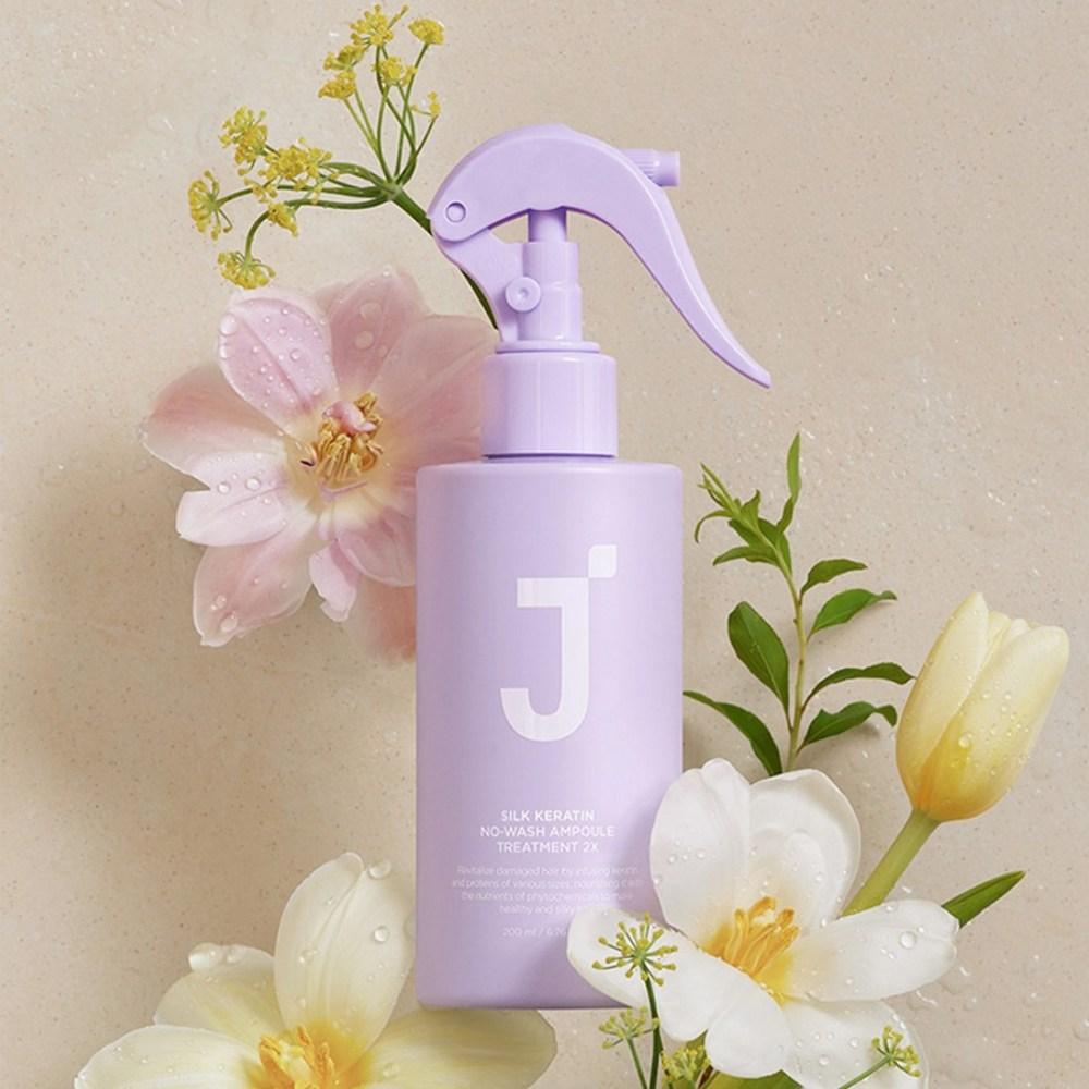 J.Sup Silk Keratin No-Wash Ampoule Treatment 2X Spray Hair Essence, 200ml, 1 piece