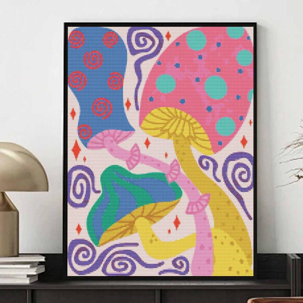 Diamond Painting Kits for Adults Mushroom Full Round Drill 5D Art Craft Wall Decor for Bedroom Living Room Home Decoration