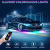 Wireless APP Remote Controls RGB Automotive Neon Kits External Chassis Atmosphere Lights 4 In 1 Fiber Optic Light Strips for All Vehicle Types