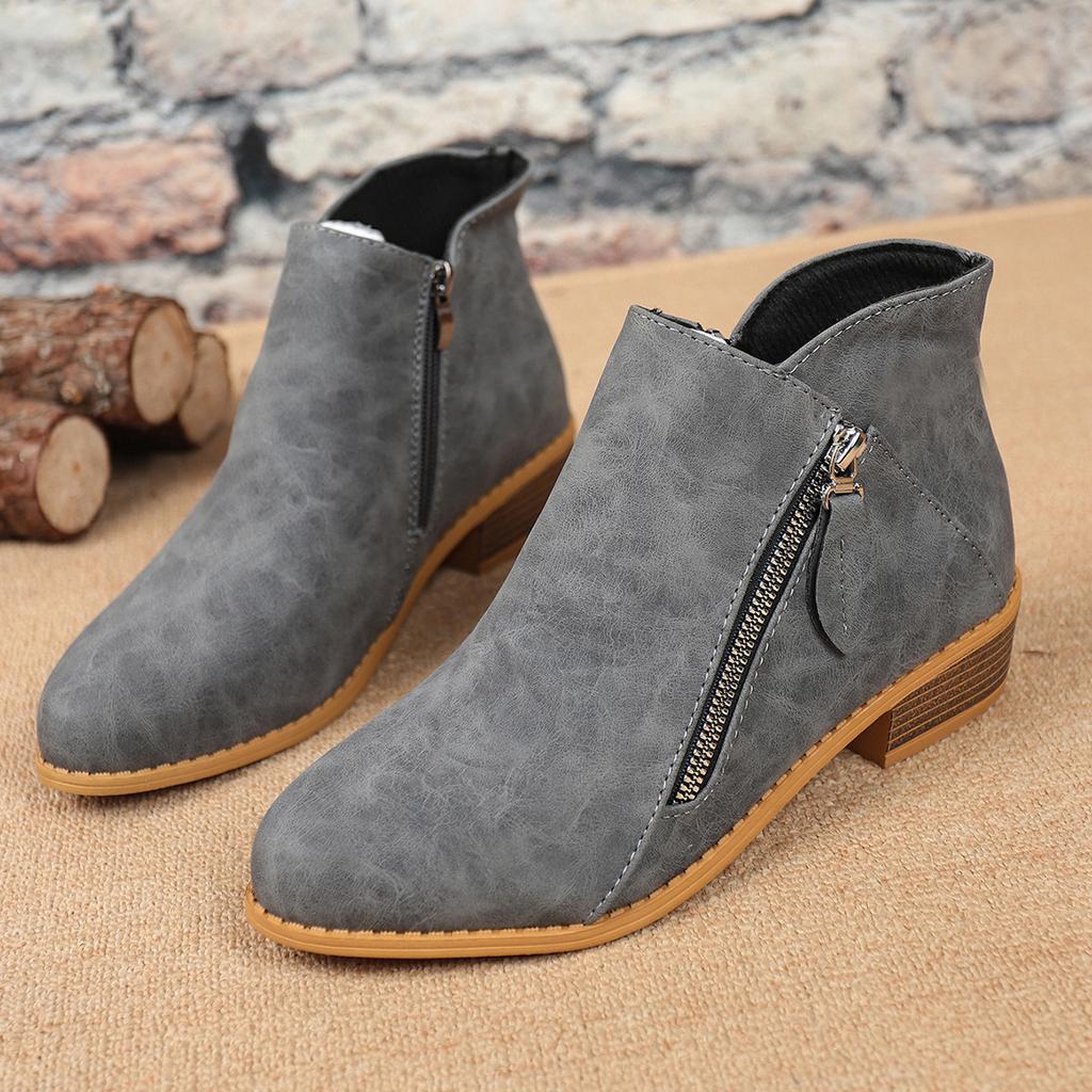Loafers with Pointed Toes, Short Boots, Women's Shoes, New Style, Ankle-length Boots